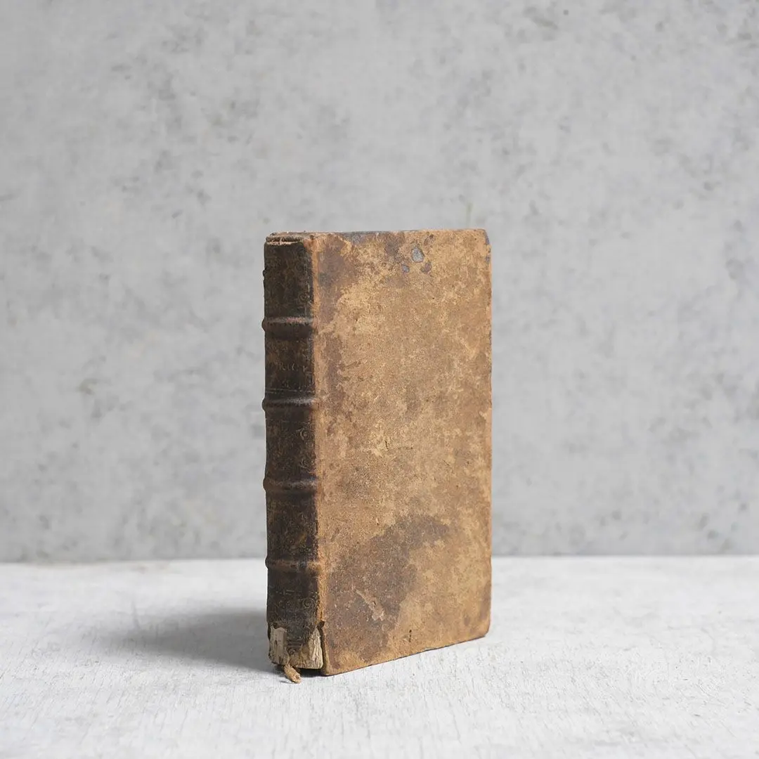 アンティークブック オランダ 革張りの古書 1669年～1700年代