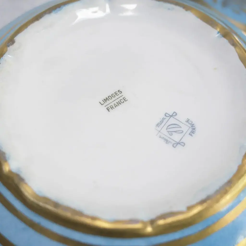 ヴィンテージ トリンケットボックス 陶器 LIMOGE(リモージュ) フランス 小物入れ5