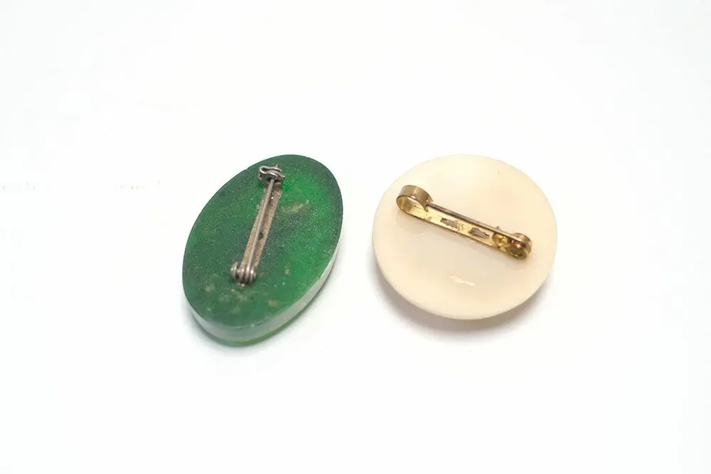 ヴィンテージブローチ フランス 海 アクリル5