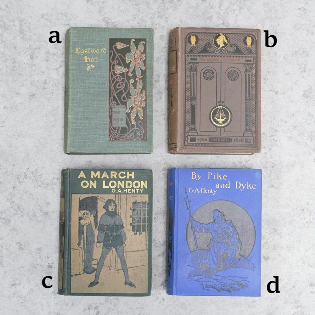 アンティーク本 イギリスの児童書 挿絵入りの古書1