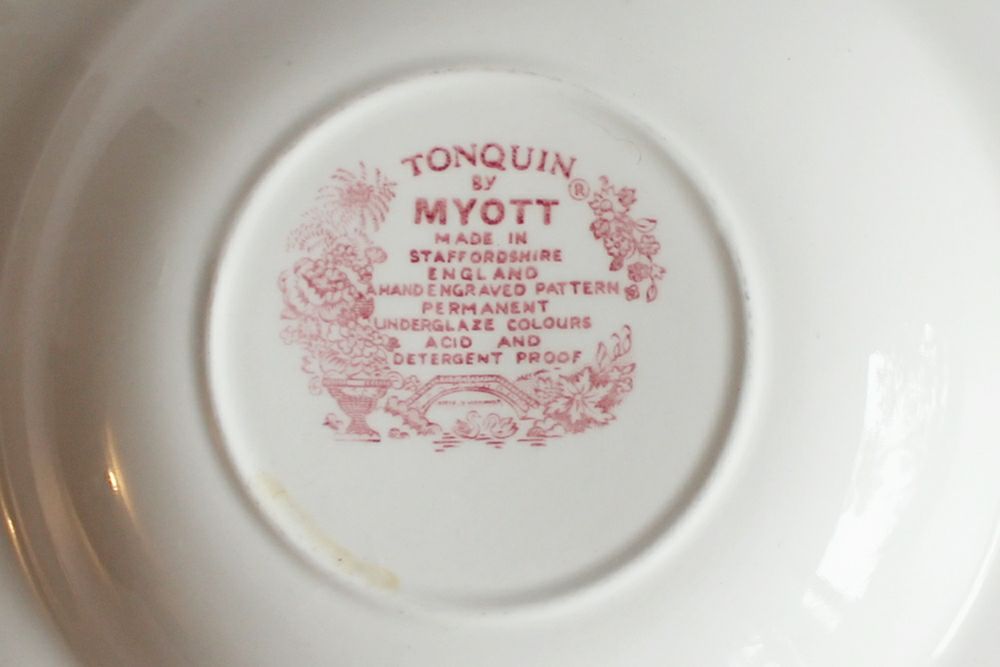 ヴィンテージ ディナープレート Tonquin by Myott トンキン・マイオット イギリス お皿/アンティーク食器2