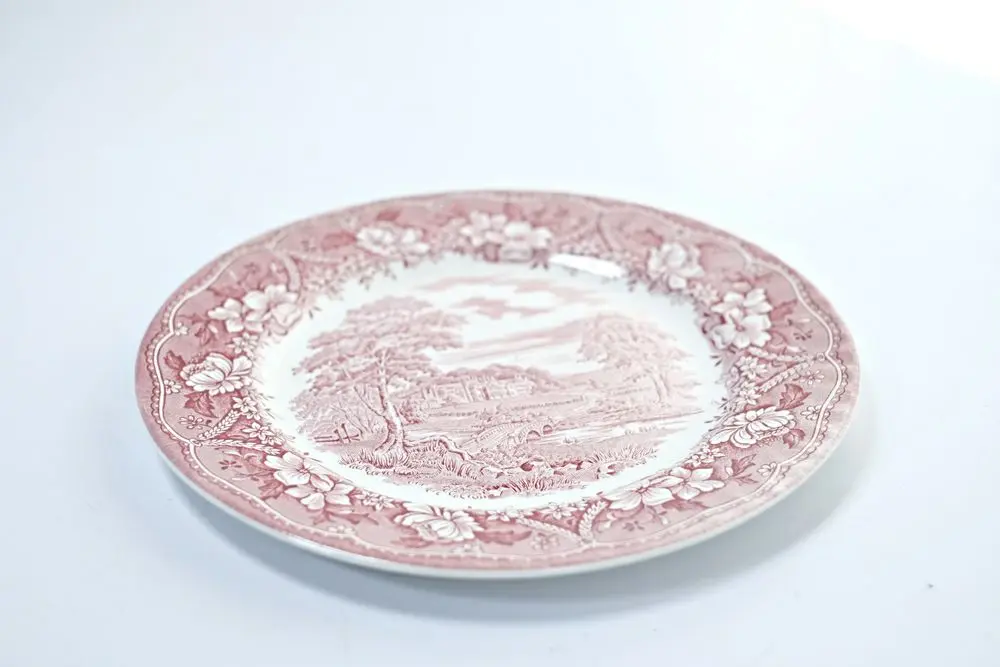 アンティーク 皿 Barratts of Staffordshire Ltd "OLD CASTL" トゥワルドジュイ ディナープレート/アンティーク食器
1