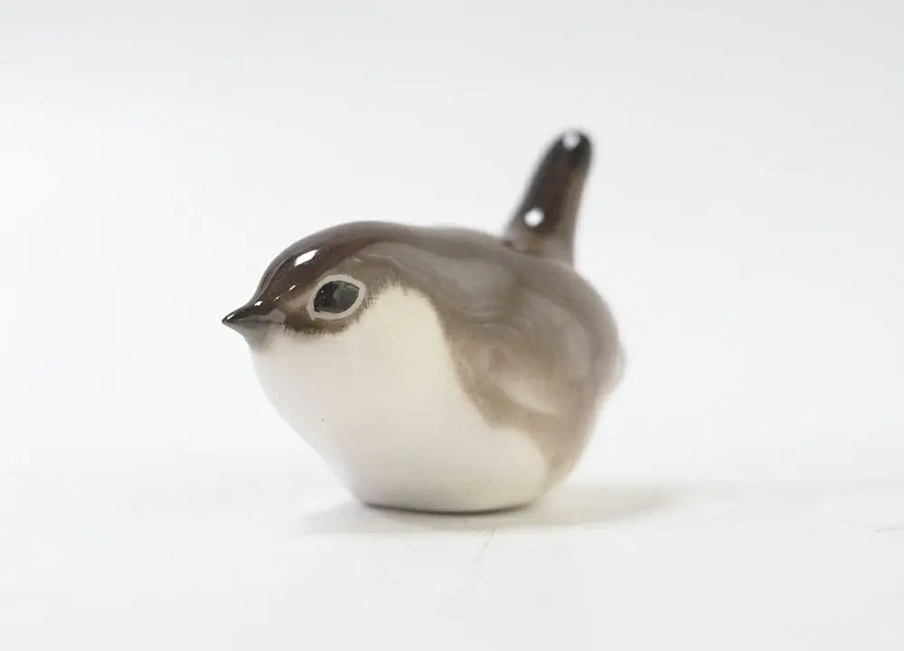 ヴィンテージLomonosov・フィギュリン / Wren ロシアで1744年から作られ続けている陶磁器製フィギュア小鳥 置物3
