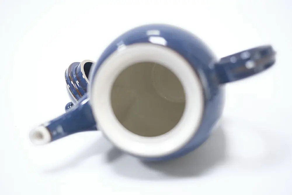 ヴィンテージDENBYコーヒーポット(チップあり)鮮やかで深いコバルトブルーが特徴的なインペリアルブルーシリーズ/アンティーク食器5