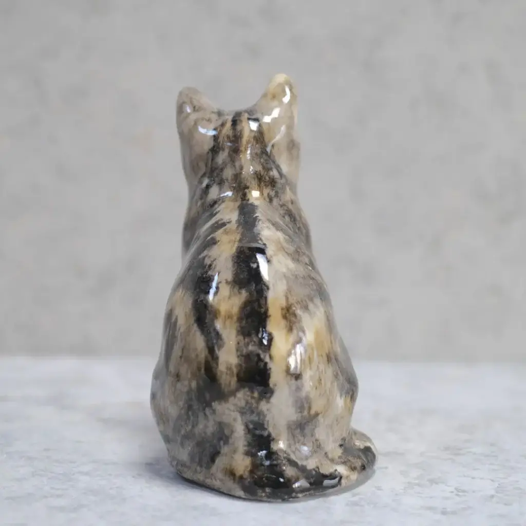 ヴィンテージ ウィンスタンレーキャット/ケンジントンキャット・キジ白猫E イギリス 陶芸作家Jenny Winstanley 置物4