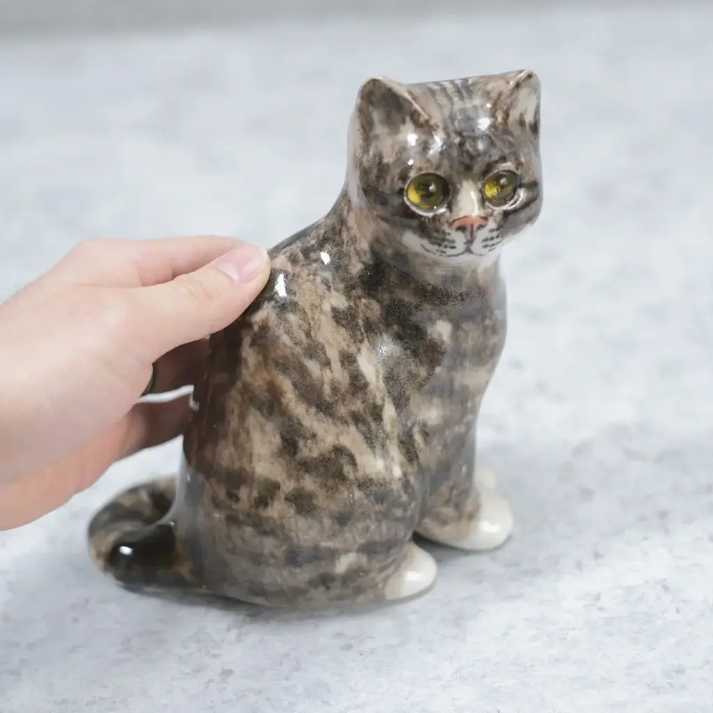 ヴィンテージ ウィンスタンレーキャット ケンジントンキャット アメリカンショートヘア イギリス 陶芸作家Jenny Winstanley 置物4
