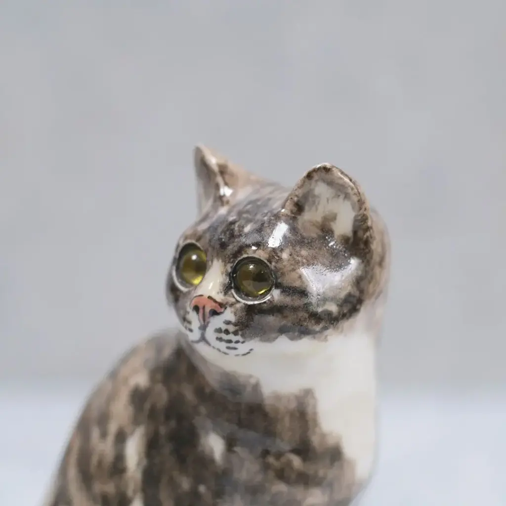 ヴィンテージ ウィンスタンレーキャット ケンジントンキャット アメリカンショートヘア イギリス 陶芸作家Jenny Winstanley 置物5