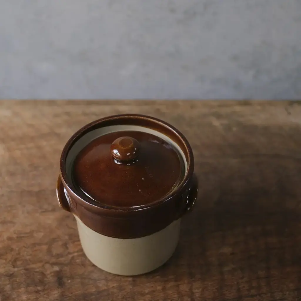 アンティークキャニスター イギリス 茶 陶器の保管容器3