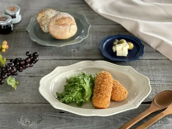 美濃焼 蚤の市プレート オーバル大皿 L フレンチデザイン食器1