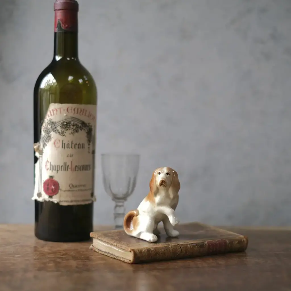 ヴィンテージフィギュリン 犬の陶器オブジェ イギリス 置物7