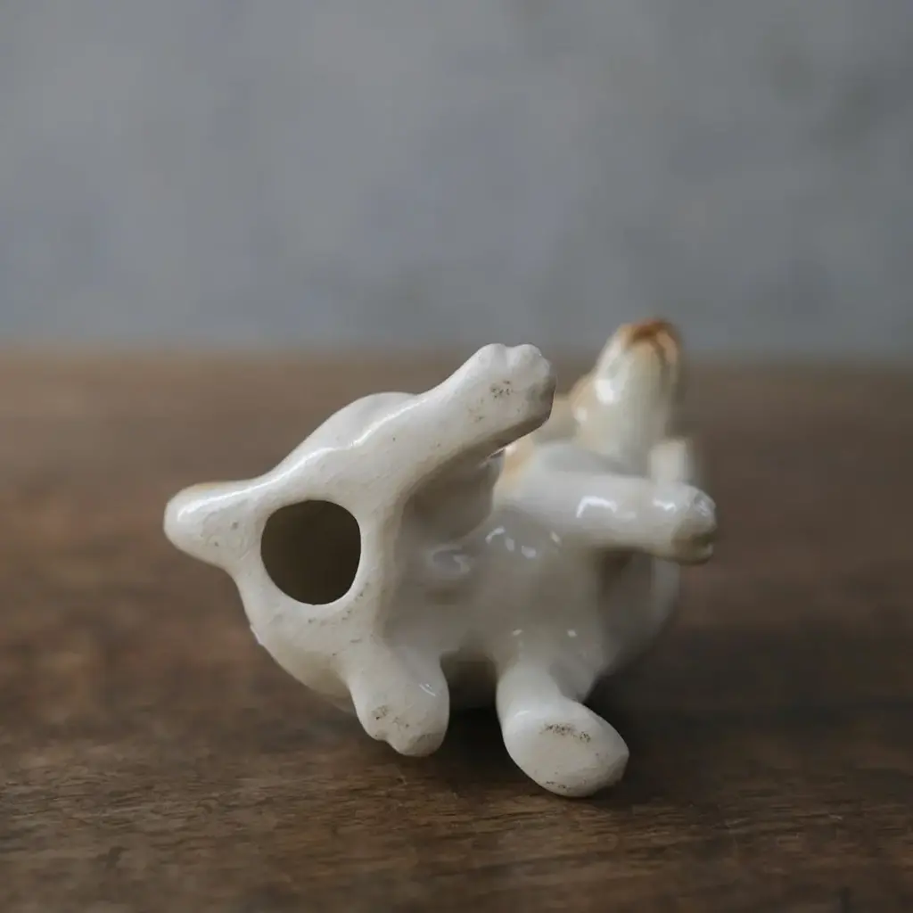 ヴィンテージフィギュリン 犬の陶器オブジェ イギリス 置物3