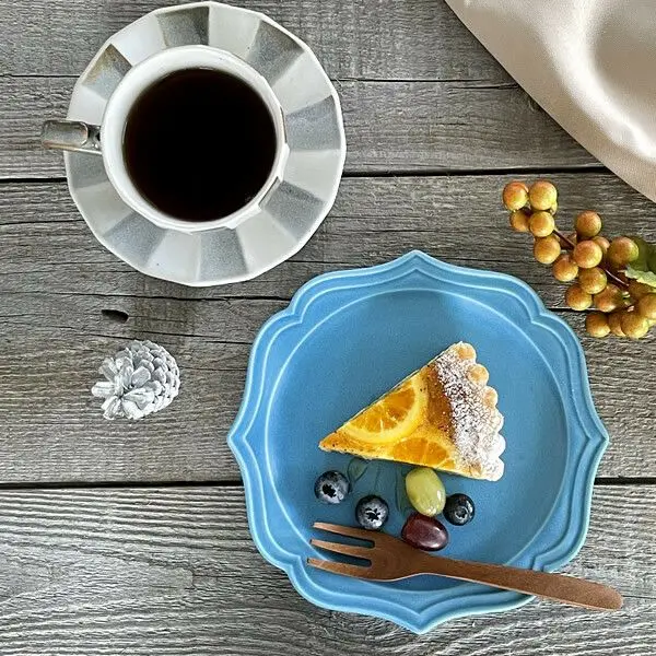 美濃焼 蚤の市プレート ラウンド皿 M フレンチデザインの食器2