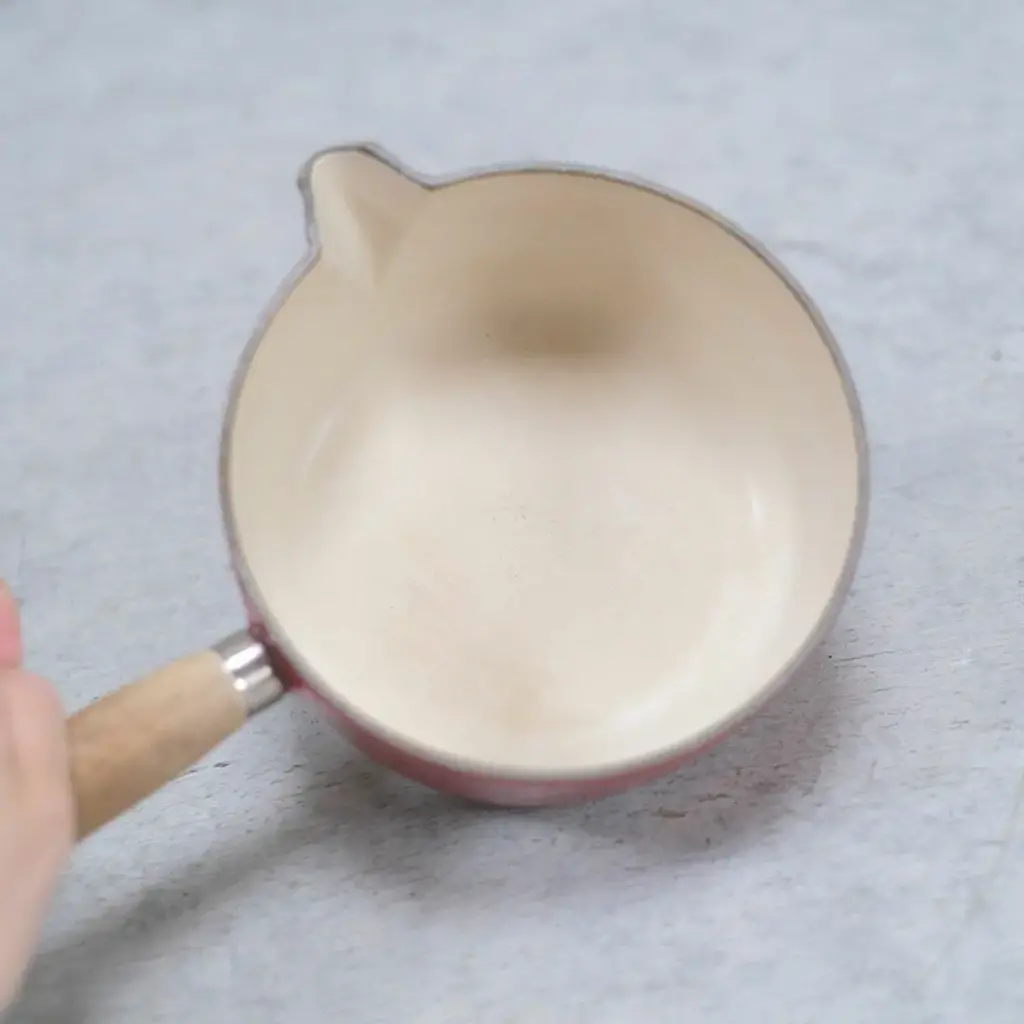 ヴィンテージ Le Creuset(ルクルーゼ)鍋 赤 片手鍋 フランス S5