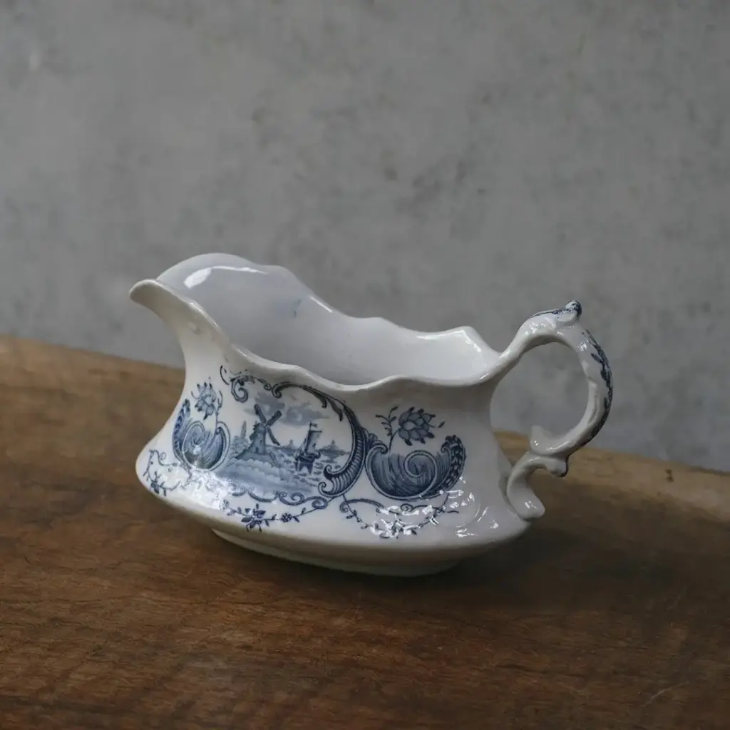 アンティークミルクポット シノワズリ クリーマー Glasgow Pottery J & M P Bell スコットランド4