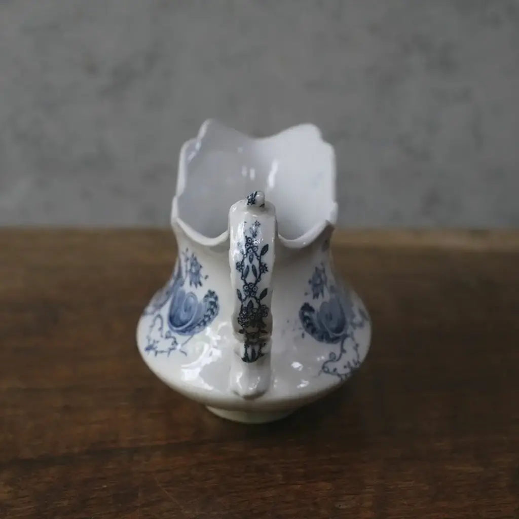 アンティークミルクポット シノワズリ クリーマー Glasgow Pottery J & M P Bell スコットランド1
