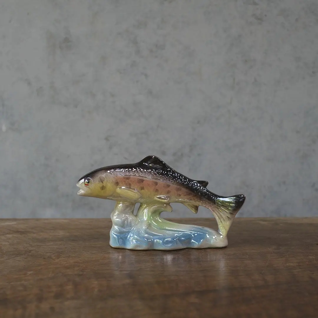 ヴィンテージフィギュリン 魚 陶器の置物 JEMMA HOLLAND オランダ