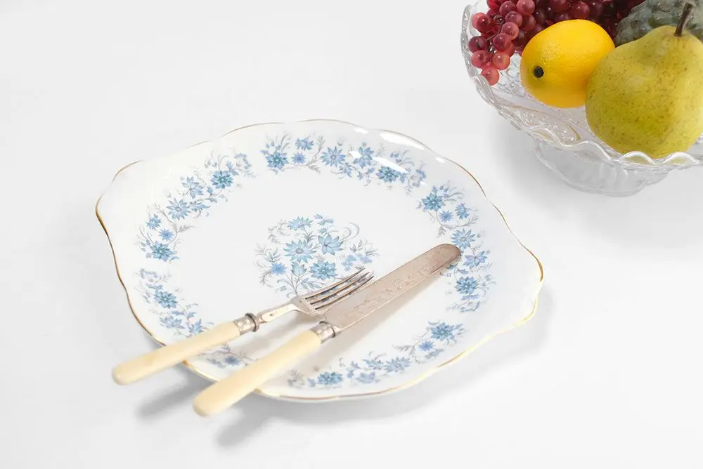 ヴィンテージ Colclough B&Bプレート コルクラフ イギリス 耳付き皿 食器