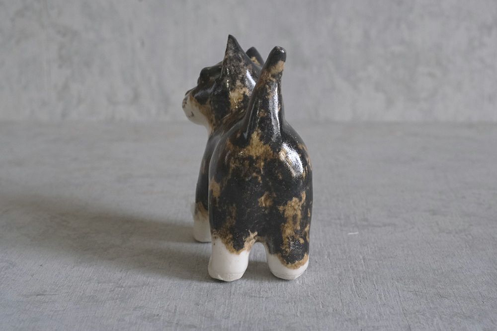 ヴィンテージ ウィンスタンレーキャット/ケンジントンキャット・サビ猫 三毛猫 子猫 イギリス 陶芸作家Jenny Winstanley 置物2