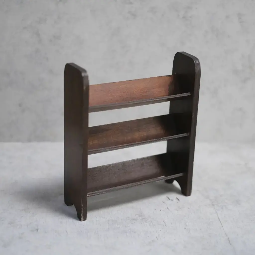 アンティーク シェイクスピアの豆本用ブックシェルフ 本棚 アンティーク雑貨1