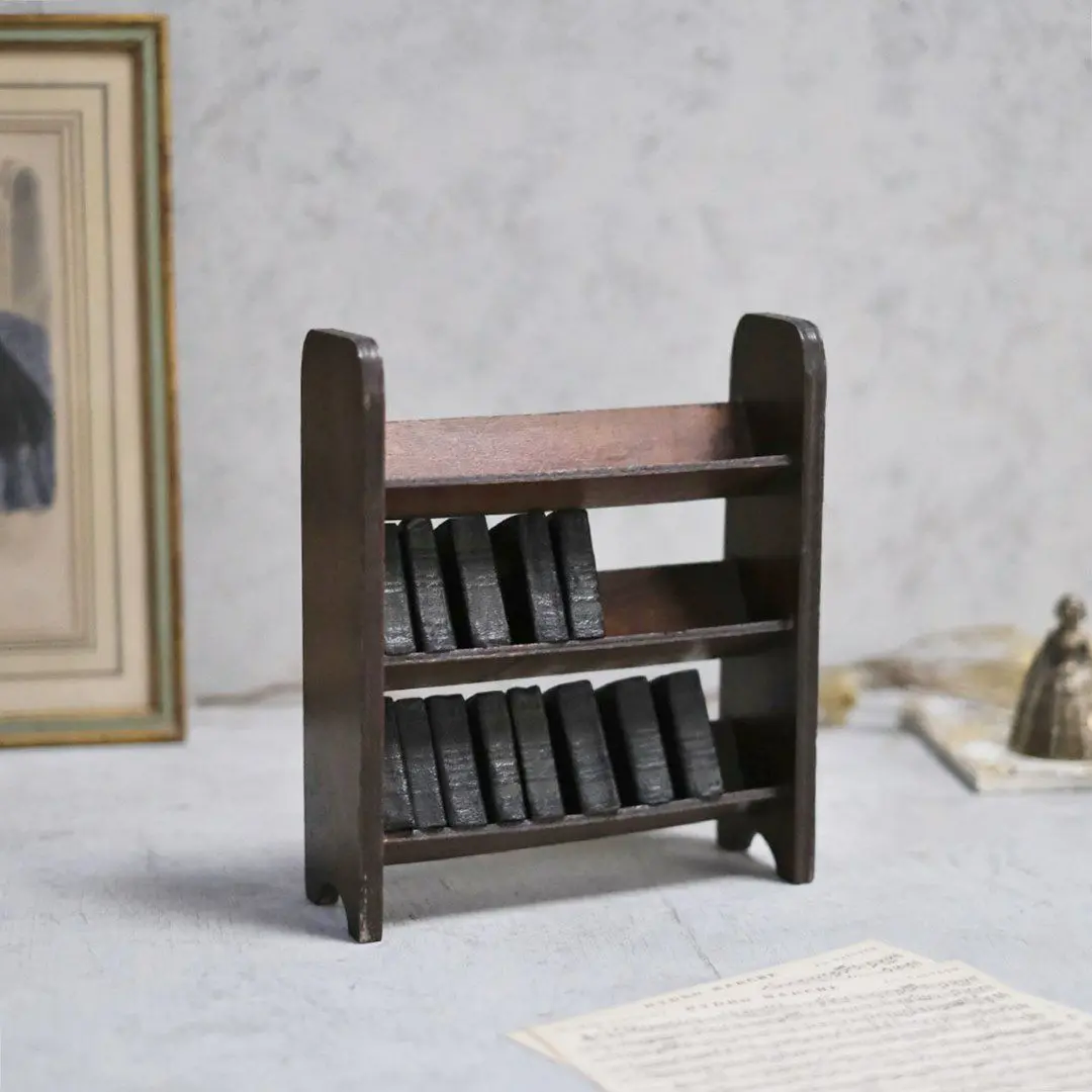 アンティーク シェイクスピアの豆本用ブックシェルフ 本棚 アンティーク雑貨