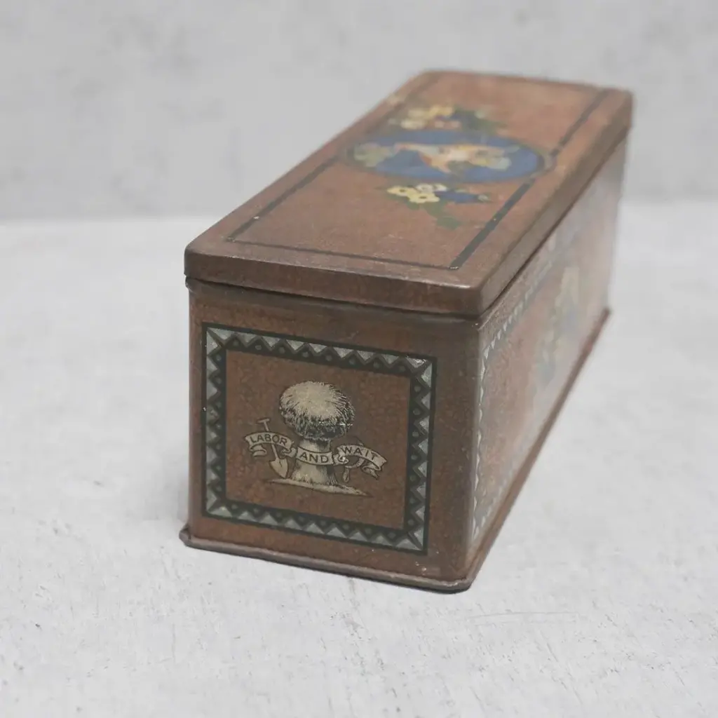 アンティークティン缶ケース イギリス LABOR AND WAIT アンティーク雑貨4