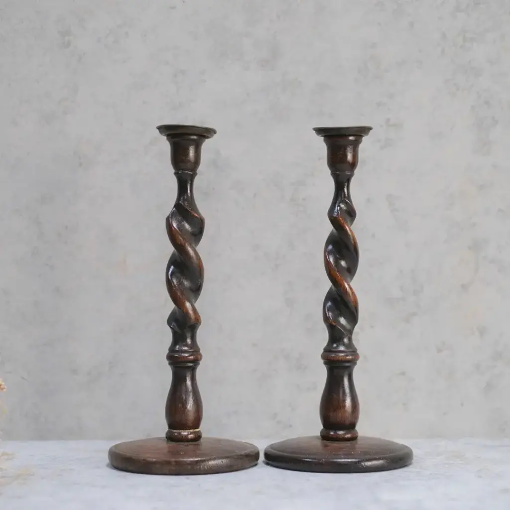 アンティーク キャンドルスティックペア イギリス 燭台 キャンドルホルダー 2本セット アンティーク雑貨2