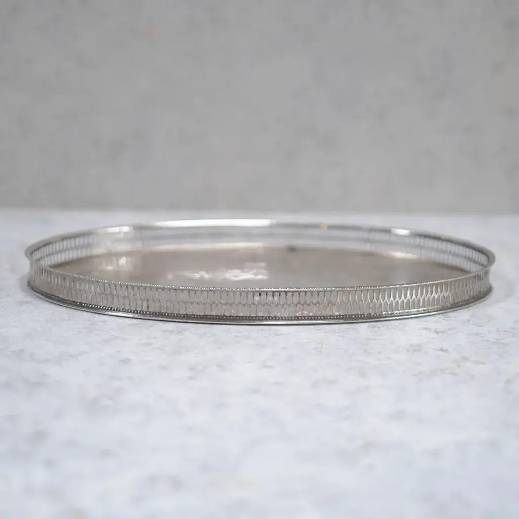 ヴィンテージ シルバープレートトレイE VINERS OF SHEFFIELD イギリス ティートレイ1