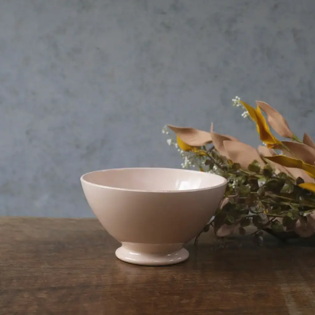 ヴィンテージカフェオレボウル Digoin Sarreguemines サルグミンヌ フランス ピンク