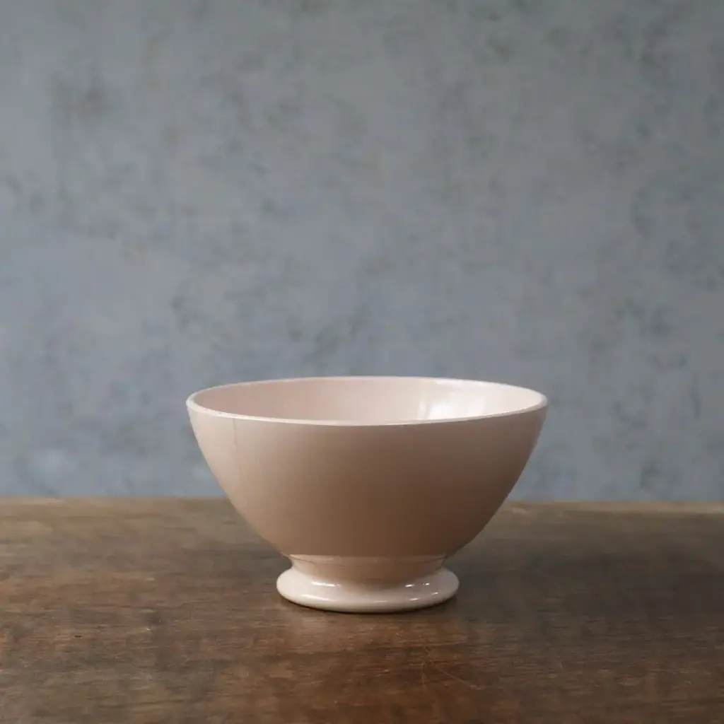 ヴィンテージカフェオレボウル Digoin Sarreguemines サルグミンヌ フランス ピンク1