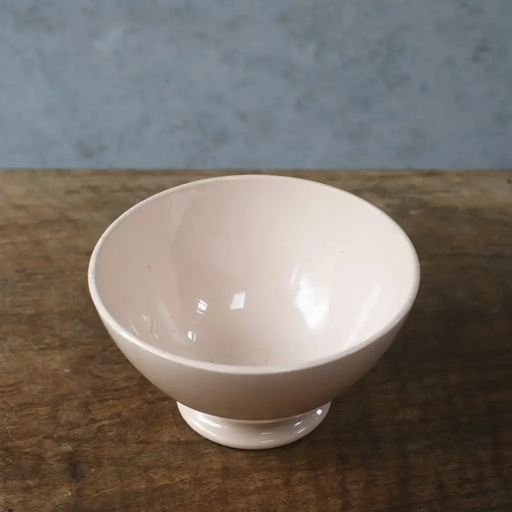 ヴィンテージカフェオレボウル Digoin Sarreguemines サルグミンヌ フランス ピンク4