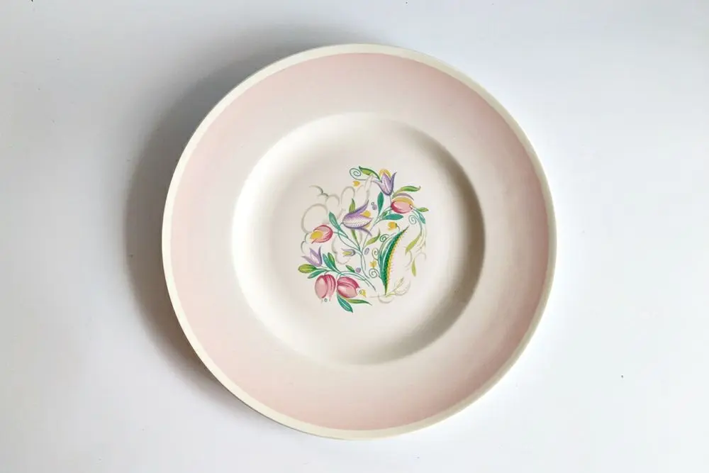 アンティーク プレート SUSIE COOPER ドレスデンスプレー スージークーパー イギリス お皿/アンティーク食器
