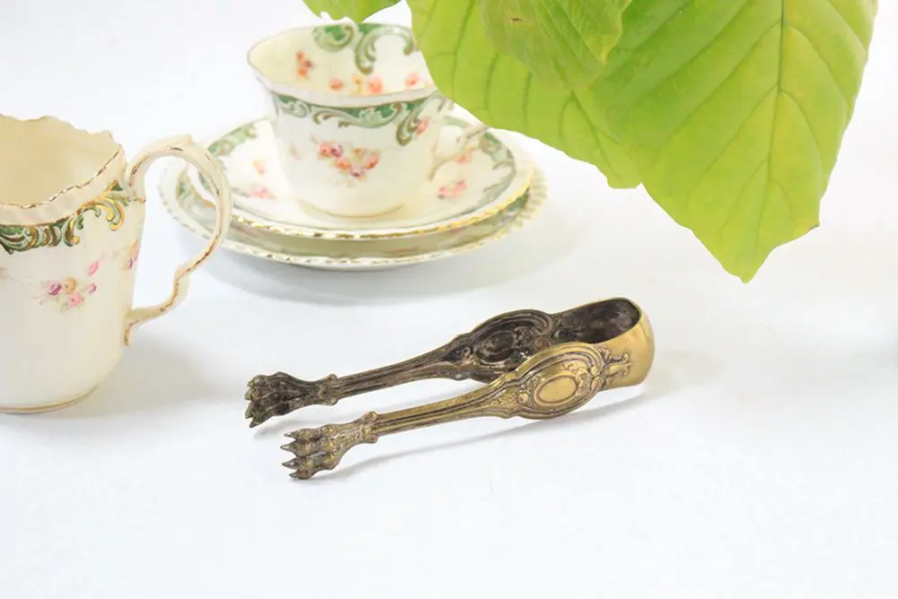 アンティーク トング フランス 鳥獣爪 シュガートング アイストング アンティーク雑貨