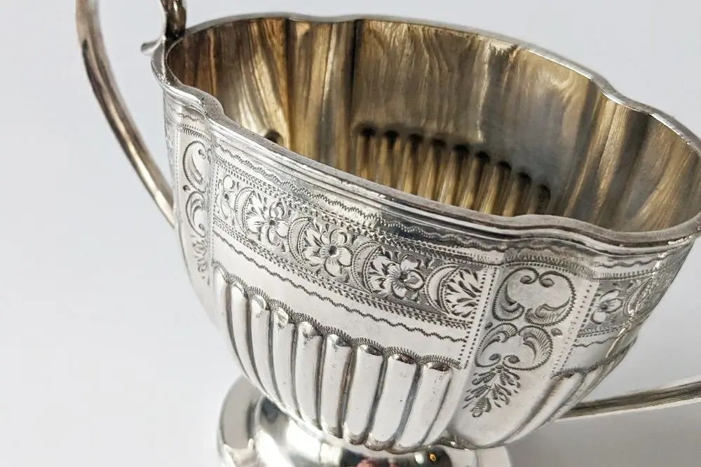 アンティークシュガーボウル W&H ウォーカーアンドホール社製/アンティーク食器1