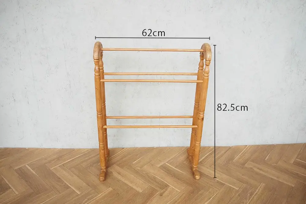 アンティーク パインタオルレール イギリス タオルハンガースタンド/アンティーク家具2
