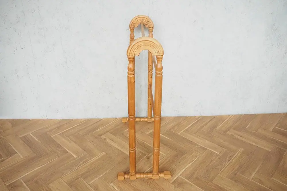 アンティーク パインタオルレール イギリス タオルハンガースタンド/アンティーク家具3
