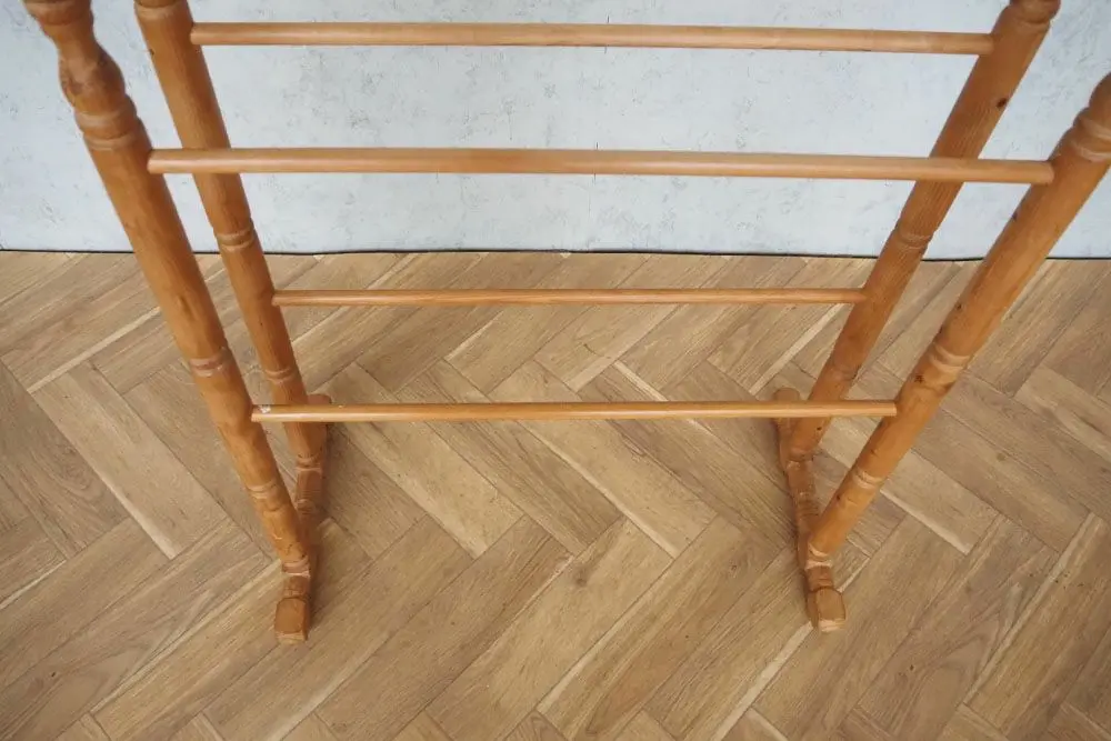 アンティーク パインタオルレール イギリス タオルハンガースタンド/アンティーク家具4