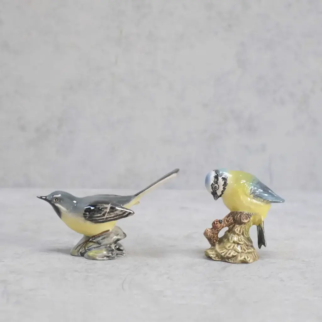ヴィンテージフィギリン BESWICK 鳥の置物 ピーターラビット陶製フィギュアで有名なイギリスのベスウィック社製3