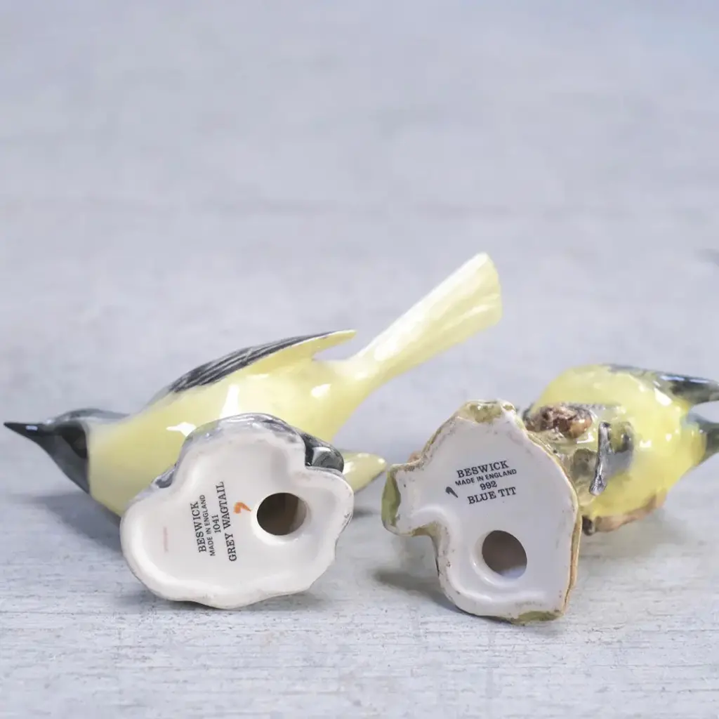 ヴィンテージフィギリン BESWICK 鳥の置物 ピーターラビット陶製フィギュアで有名なイギリスのベスウィック社製1
