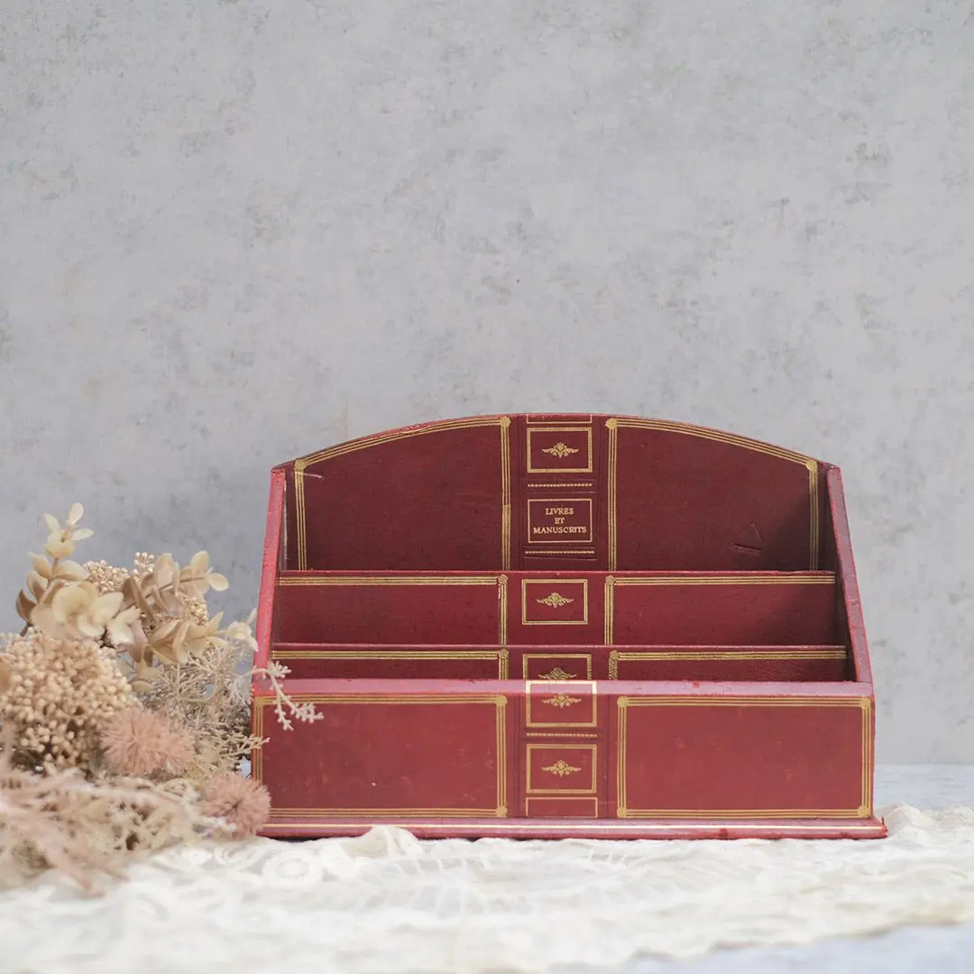 ヴィンテージレターボックス フランス Livres et manuscrits 図書館