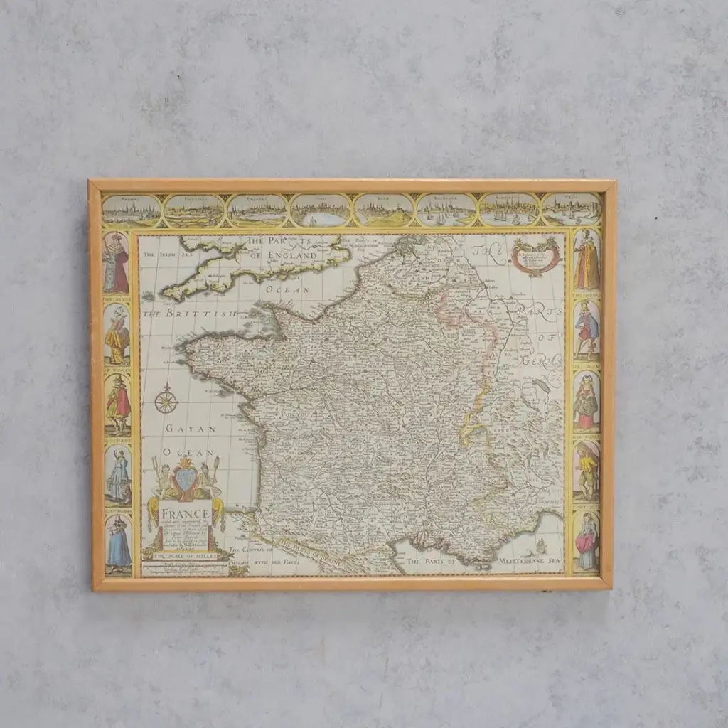 ヴィンテージ マップピクチャー 地図 絵 イギリス
