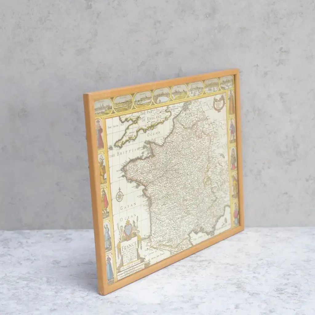 ヴィンテージ マップピクチャー 地図 絵 イギリス2