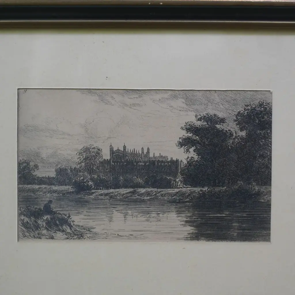 アンティーク リトグラフピクチャー イギリス 石版画 アンティーク雑貨3