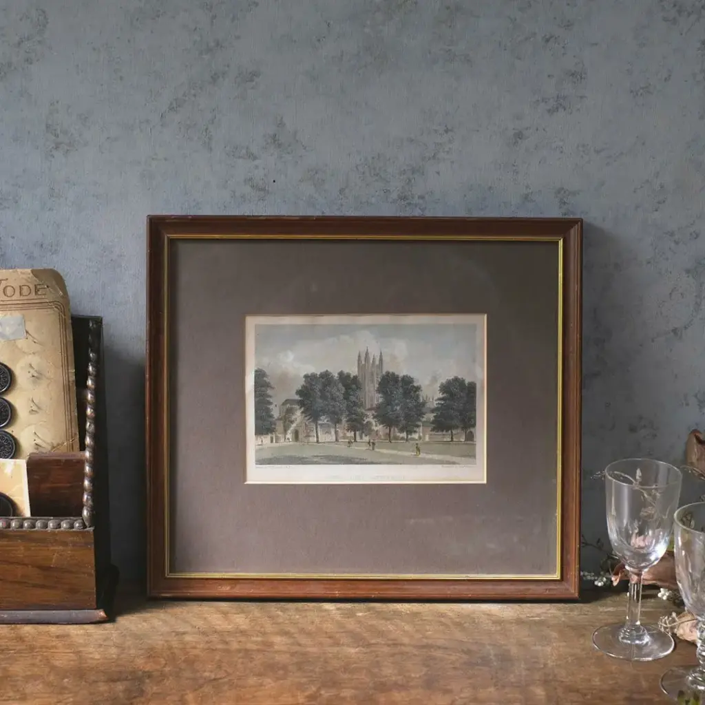 アンティーク リトグラフピクチャー 版画絵 W. Westall ARA(ウィリアム・ウェストール) 風景画 イギリス アンティーク雑貨