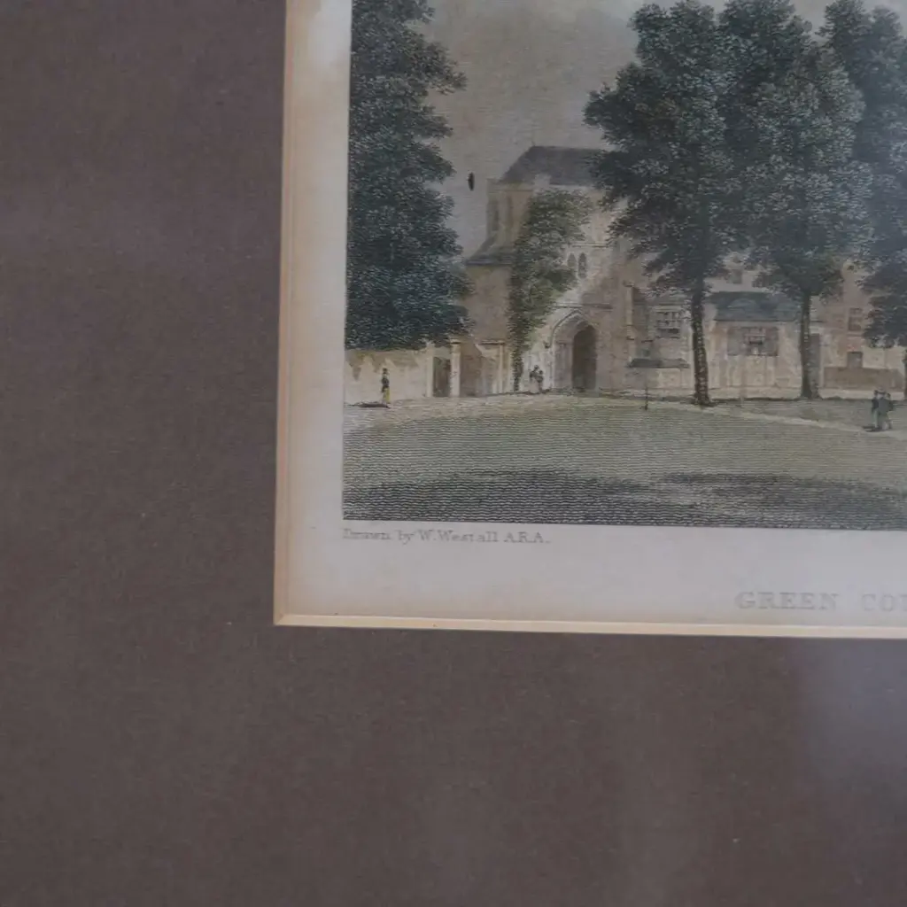 アンティーク リトグラフピクチャー 版画絵 W. Westall ARA(ウィリアム・ウェストール) 風景画 イギリス アンティーク雑貨1