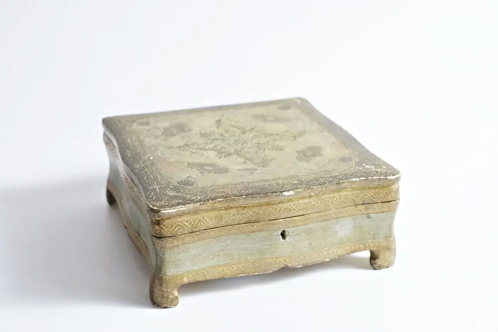 アンティークジュエリーボックス ベルギー 収納箱 アンティーク雑貨2