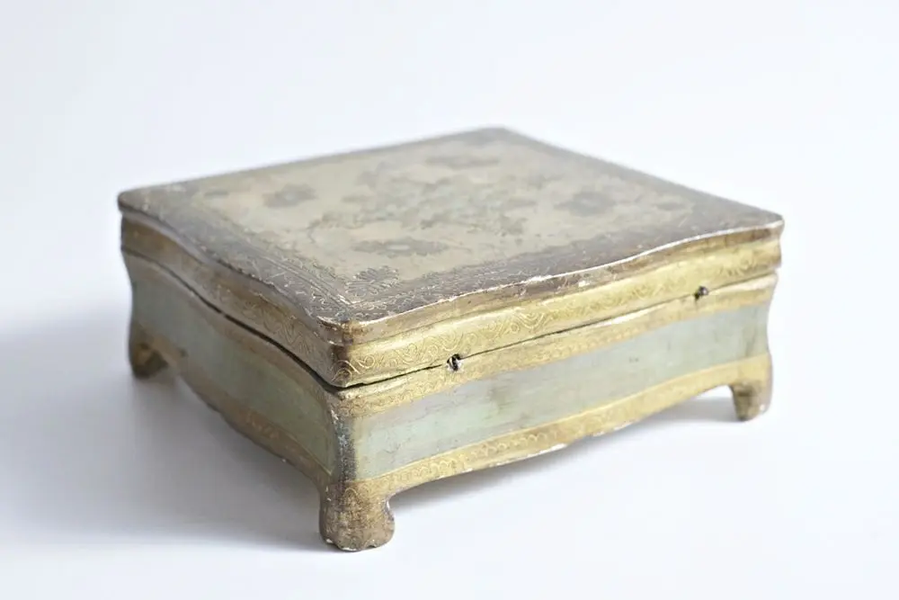 アンティークジュエリーボックス ベルギー 収納箱 アンティーク雑貨4