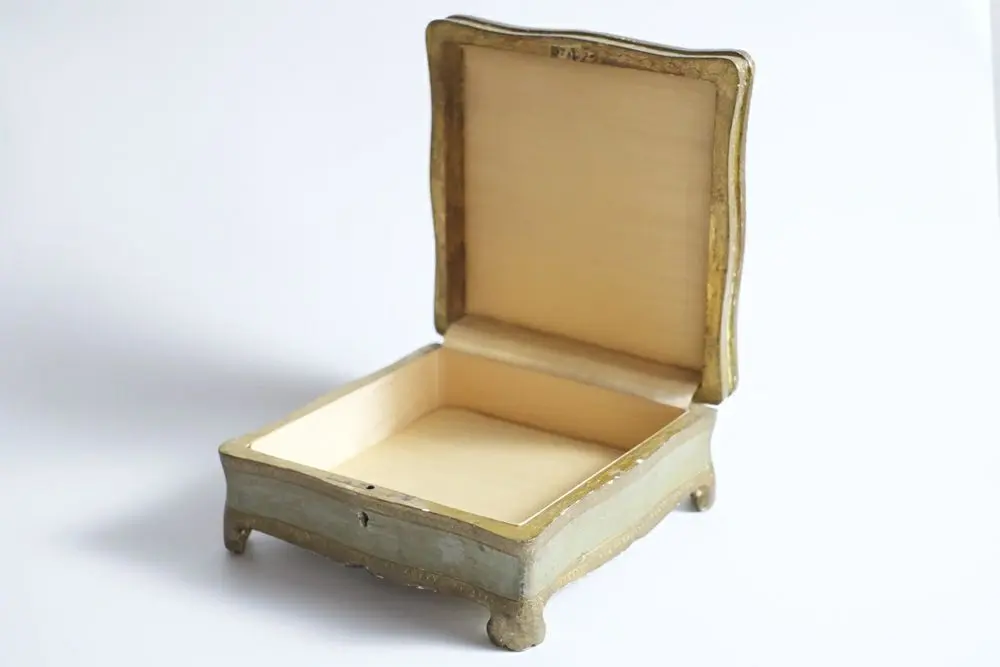 アンティークジュエリーボックス ベルギー 収納箱 アンティーク雑貨1