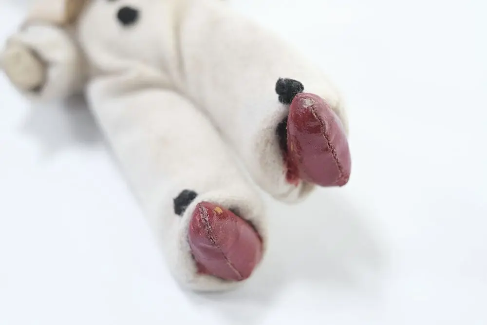 ヴィンテージ うさぎ耳のドール アンティークドール ビスクドール 陶器人形4