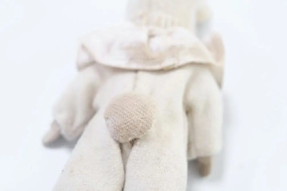 ヴィンテージ うさぎ耳のドール アンティークドール ビスクドール 陶器人形5