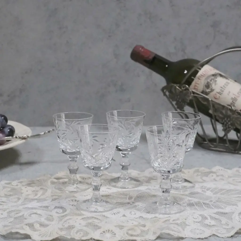 アンティーク アペリティフグラスⅡ フランス 小さなシェリーグラス/アンティーク食器